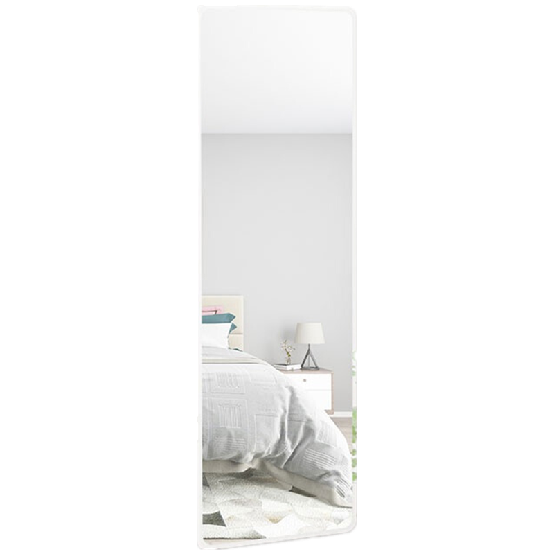穿衣镜贴墙全身镜贴墙镜子贴墙自粘全身网红宿舍女生壁挂穿衣镜挂墙粘贴家用试衣镜定制 直角20*80 高清超白 粘胶 官方标配