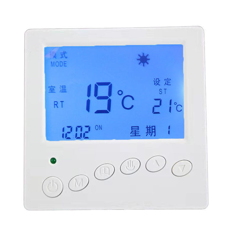 定制水地暖温控器地暖温度控制器开关智能液晶编程温控器面板 e805