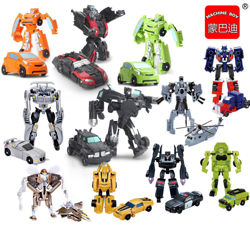 向菱蒙巴迪擎天柱 变形·金刚微型战士迷你变形玩具金刚大黄蜂模型