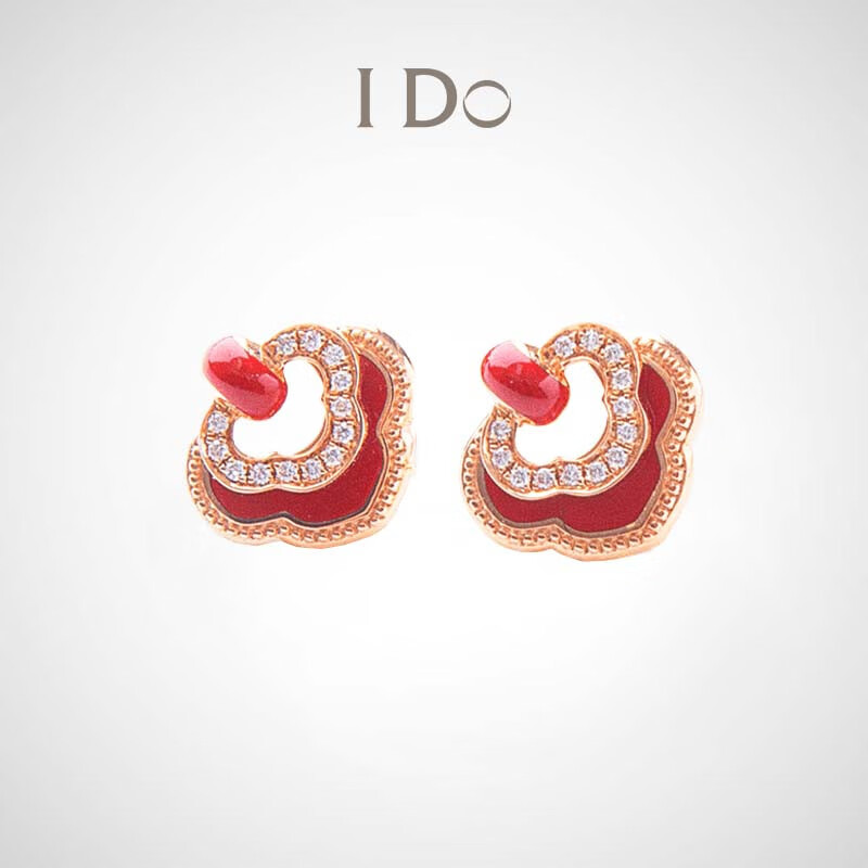i do【现货】如愿系列耳饰18k金耳钉求婚生日节日愿望礼物礼物送女友