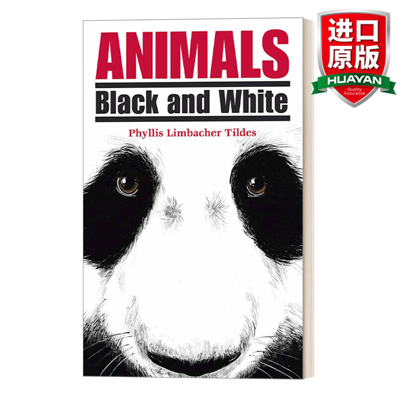 英文原版 黑白色的动物们 3-7岁儿童动物主题绘本 phyllis limbacher