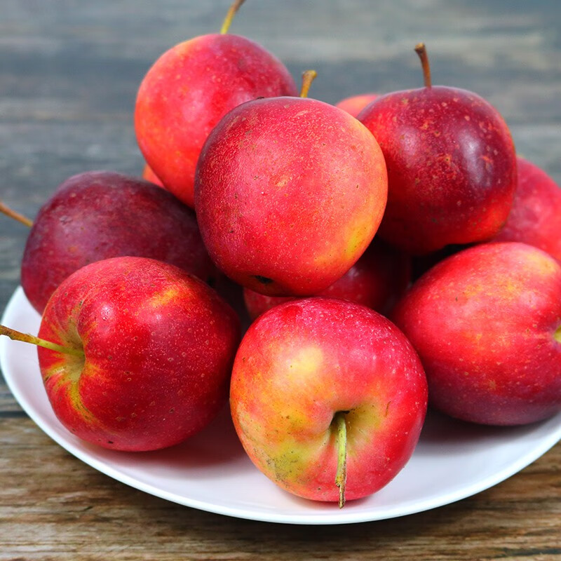 鲜姿麻脸鸡心果东北特产新鲜水果小苹果脆甜锦绣海棠新鲜孕妇水果礼盒 5斤精选【40-50枚】