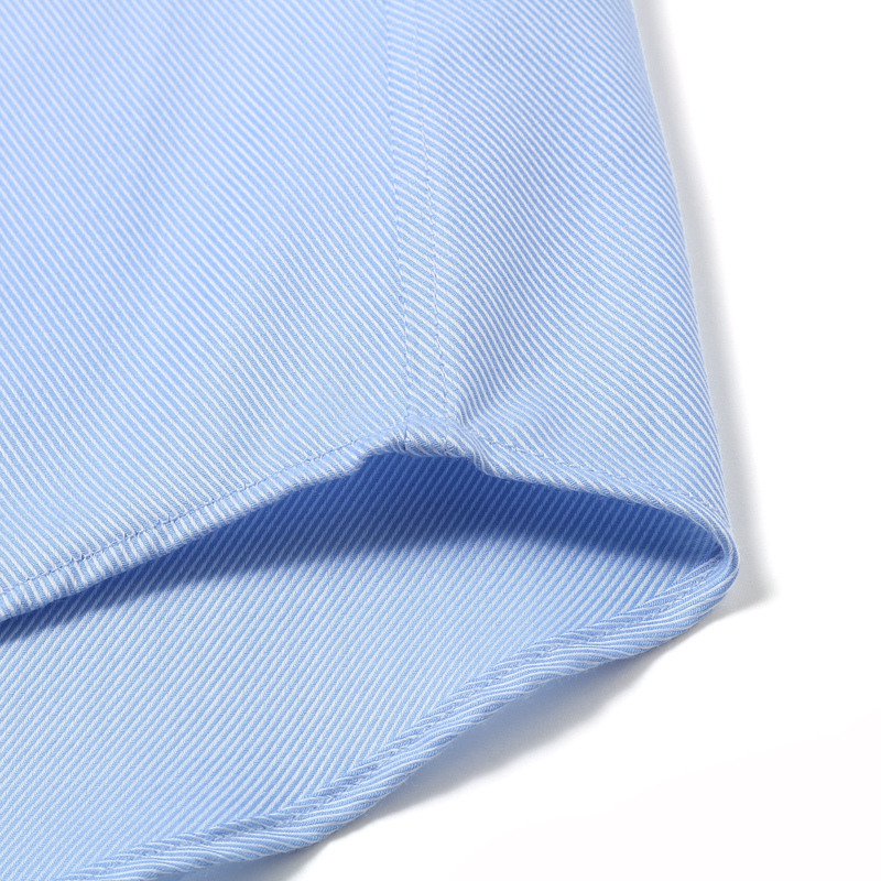 MAYOR男装 秋季ALBINI全棉面料商务时尚蓝色长袖衬衫 蓝色 170/84A