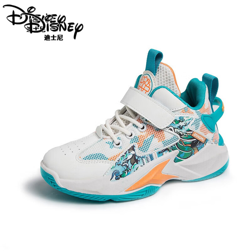 迪士尼(disney)儿童跑步鞋新款网面卡通青少年篮球鞋软底舒适中大童新
