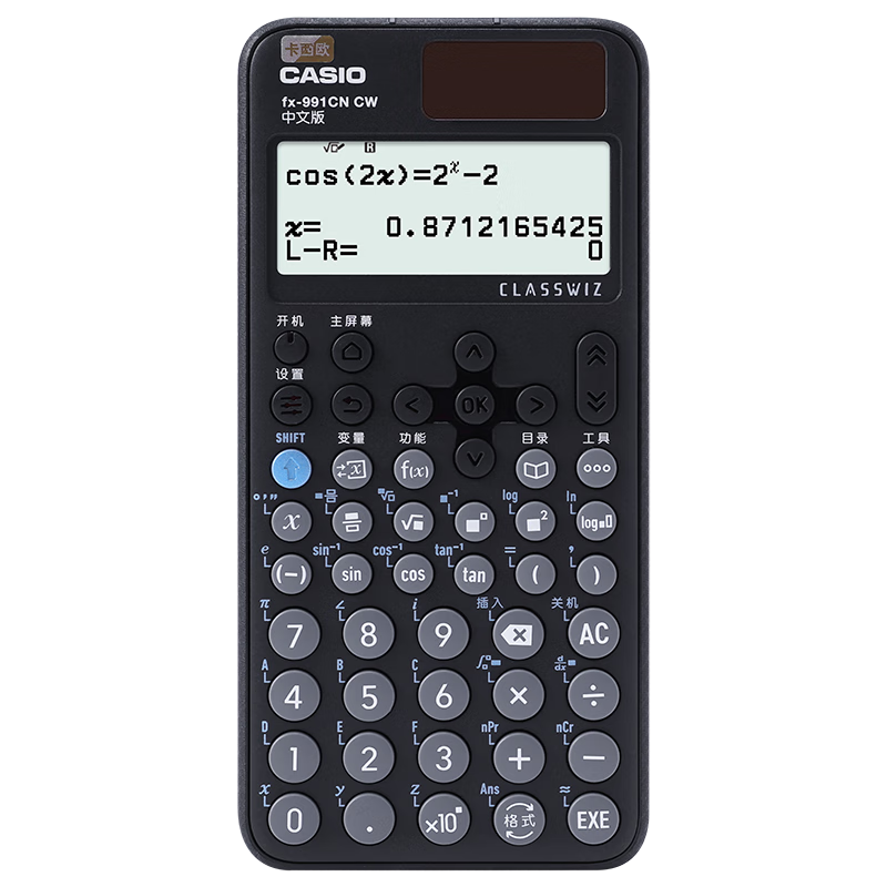 ����ŷ ����ŷFX-991CNX���İ��ѧ���������������д�ѧ����������ѧ���������Ƽ��߿����� �¿�FX-991CNCW��ɫ+�ļ���