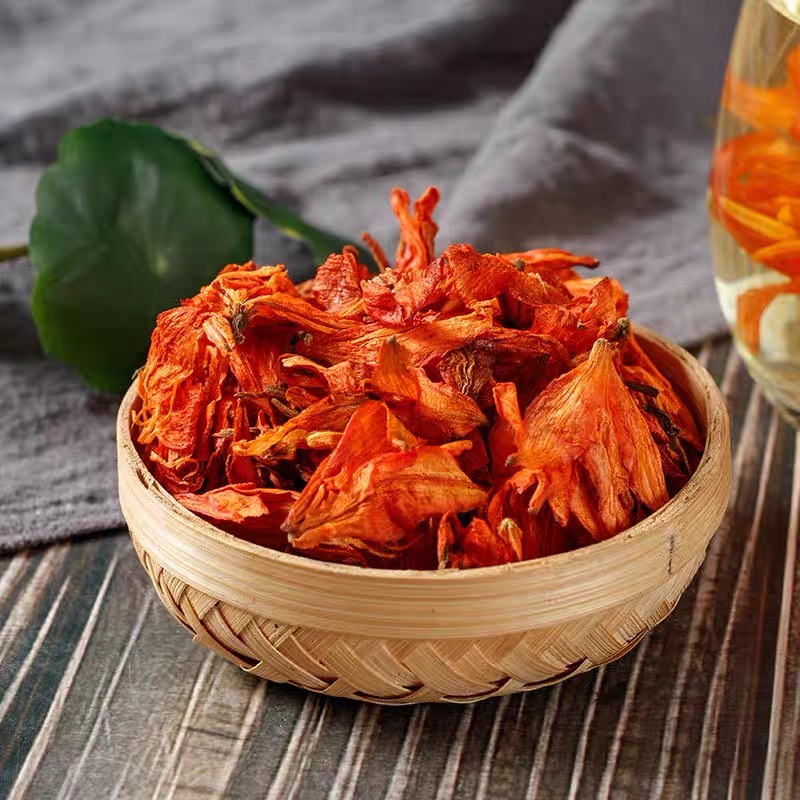 煜树百合花茶花草茶百合干散装百合花茶叶新鲜 百合花100g