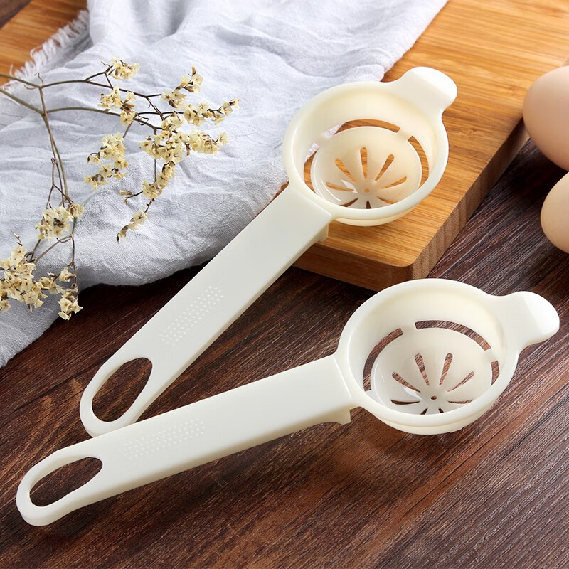 璐妲长柄蛋清分离器烘焙工具 塑料蛋黄分离器蛋液过滤器鸡蛋分离器 两