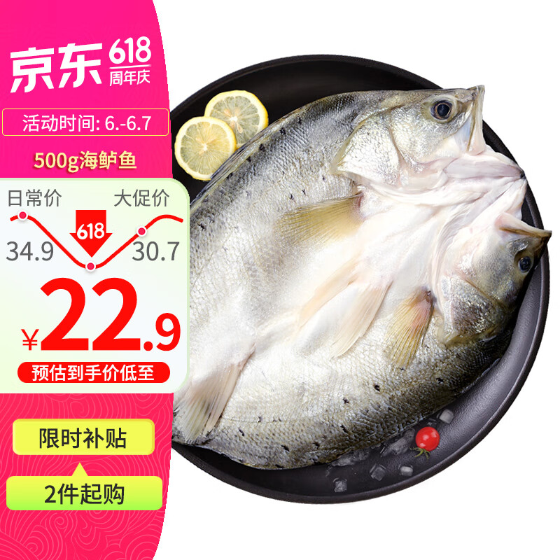 DIAOYUJI 钓鱼记 海鲈鱼 500-650g