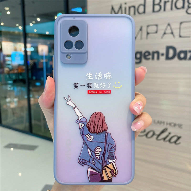 劲步 vivos9手机壳生活嘛笑一笑就好了女款5g全包摄像头防摔s9保护套