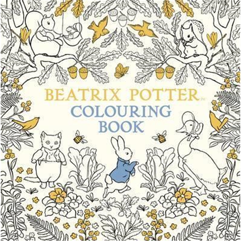 预订the beatrix potter colouring book