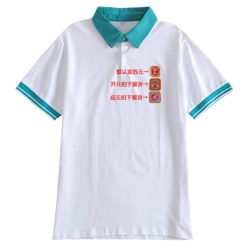 二中学初高中定制款校服纯棉夏装秋装冬装苏元应元开元天元 二中-短袖