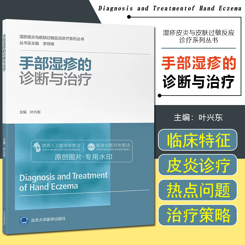 正版 手部湿疹的诊断与治疗 北京大学医学出版社 9787565928765