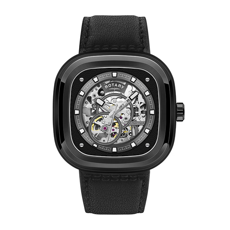 Rotary英国格林威治手表男士腕表全自动镂空机械表男表送男生情人节礼物 GS00014/30