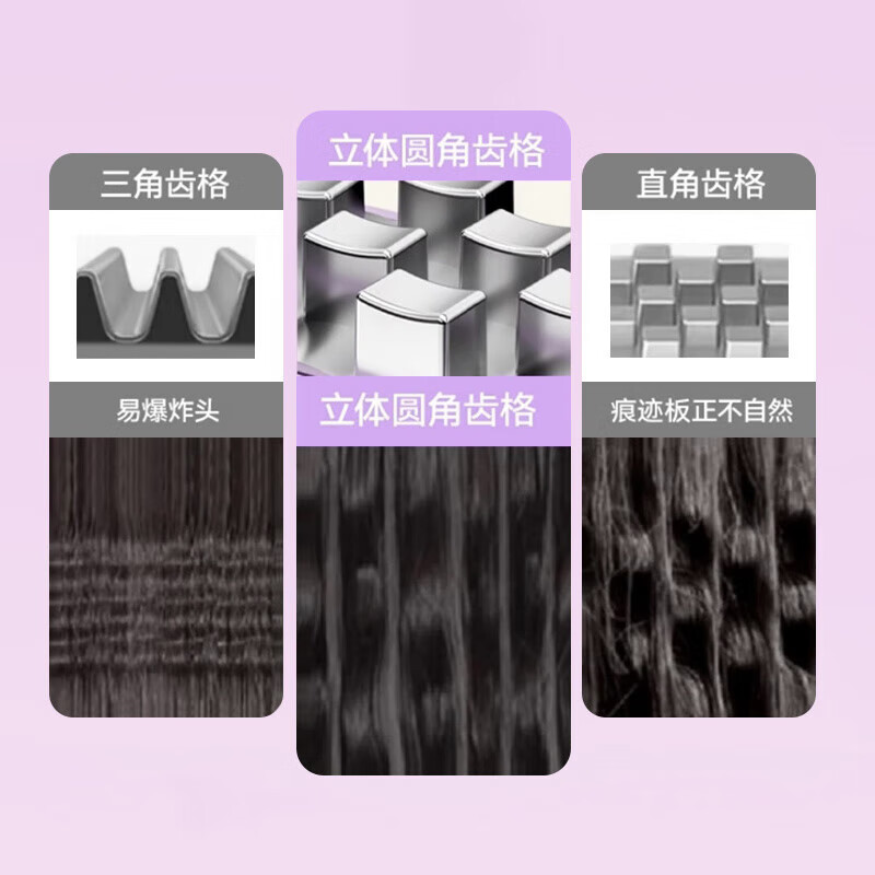 DYMIROY 戴觅豌豆荚玉米须夹板垫发根高颅顶蓬松夹神器隐形玉米烫弧形女生卷发棒烫发夹迷你便携宿舍生日礼物 顶配款【2亿负离子丨精油层护发丨陶瓷釉涂层】黛紫