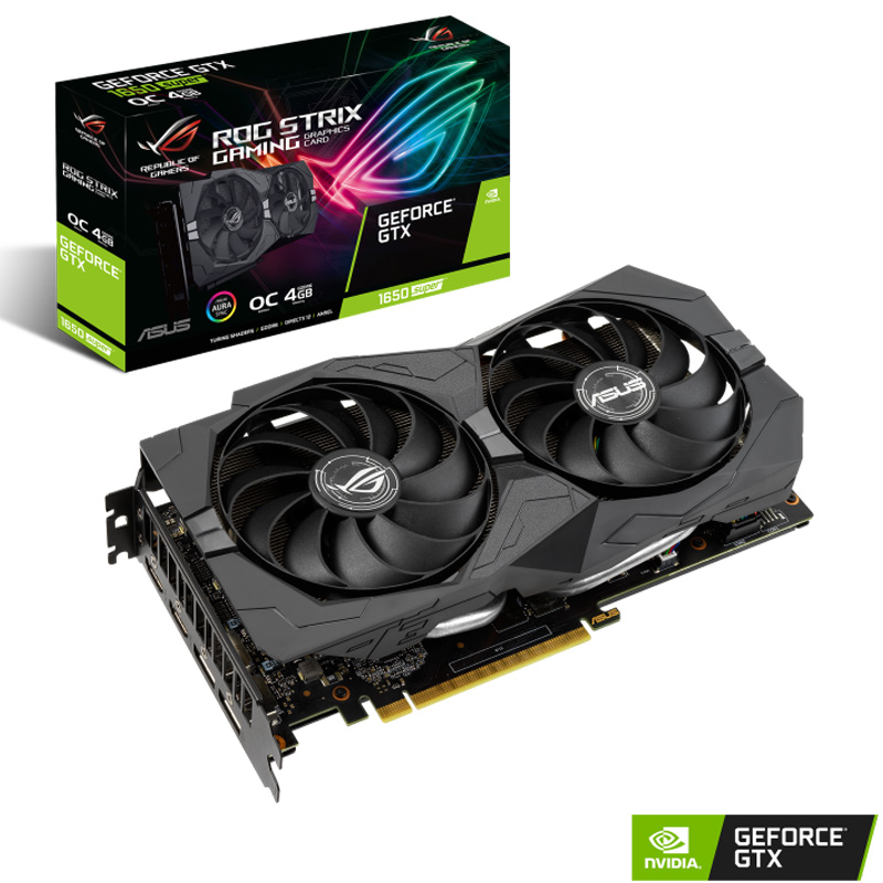 华硕(asus) gtx1650/1650s super 4g 电竞游戏台式机电脑发烧级高端