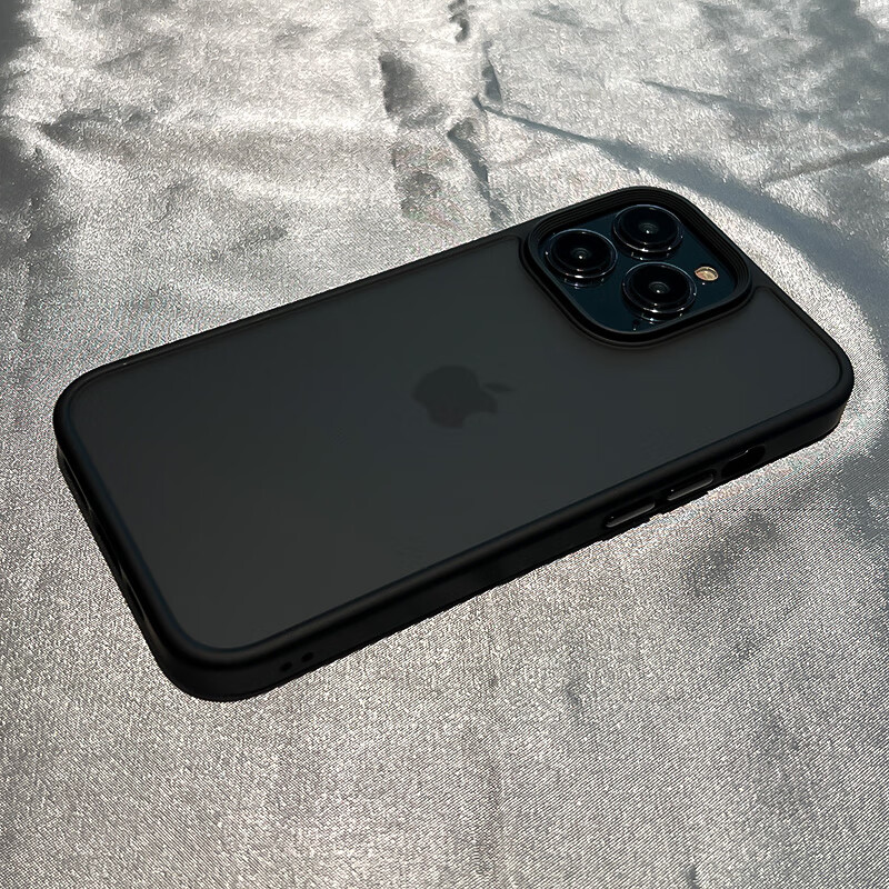磨砂黑色适用苹果14手机壳iphone13promax硅胶防摔12全包11感保护