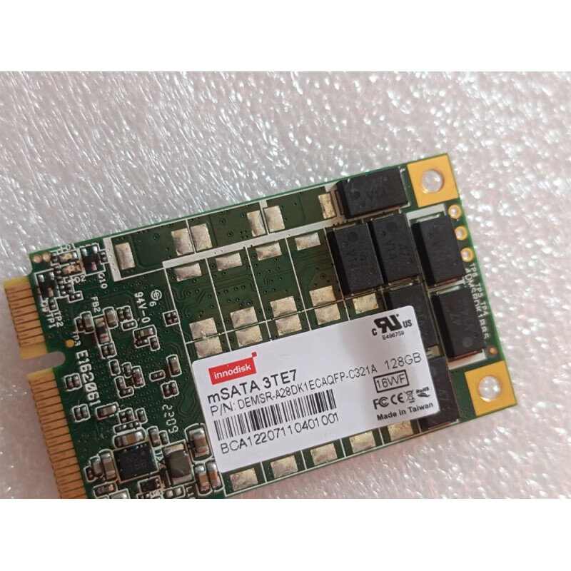 INNODISK宜鼎 innodisk msata 128G 3TE7 SSD 固态硬盘   掉电保护 拆机  INNODISK MSATA 接口3TE7 128GB