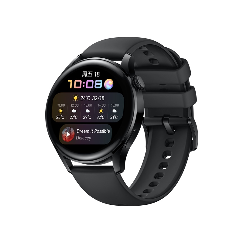 HUAWEI WATCH 3智能手表 运动智能手表 活力款 鸿蒙HarmonyOS eSIM独立通话|强劲续航|心脏与呼吸健康