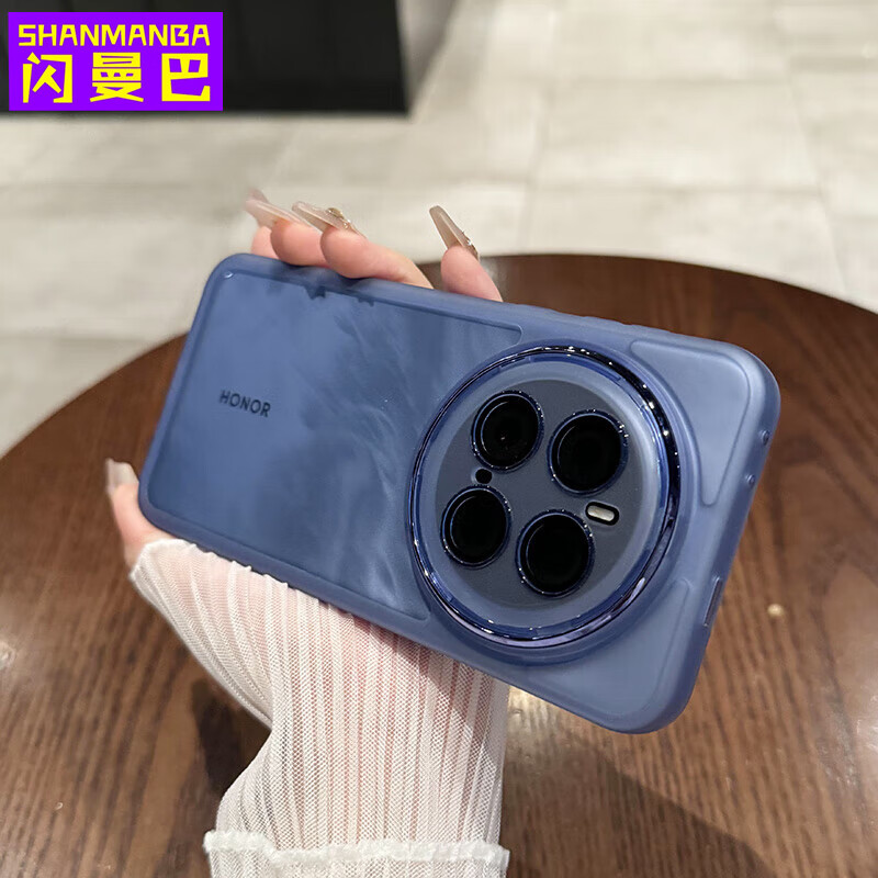 闪曼巴 自带镜头膜适用于荣耀magic7手机壳新款透明荣耀Magic6Pro全包简约高级感防摔Magic6软壳保护壳 魅眼【自带镜头膜】透明 荣耀Magic7