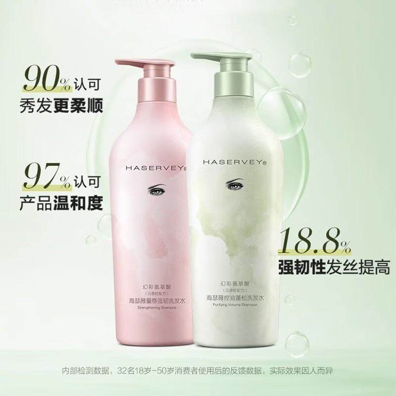海瑟薇 HASERVEY幻彩氨基酸控油去屑止痒蓬松留香柔顺水润护发洗发水洗头水男女 油性细软 控油蓬松洗发水500ml