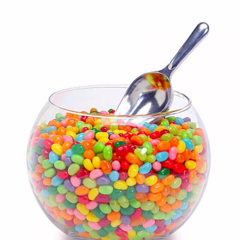 德祥隆喜糖吉利豆彩虹软糖喜糖橡皮糖彩色糖豆水果味糖果 1