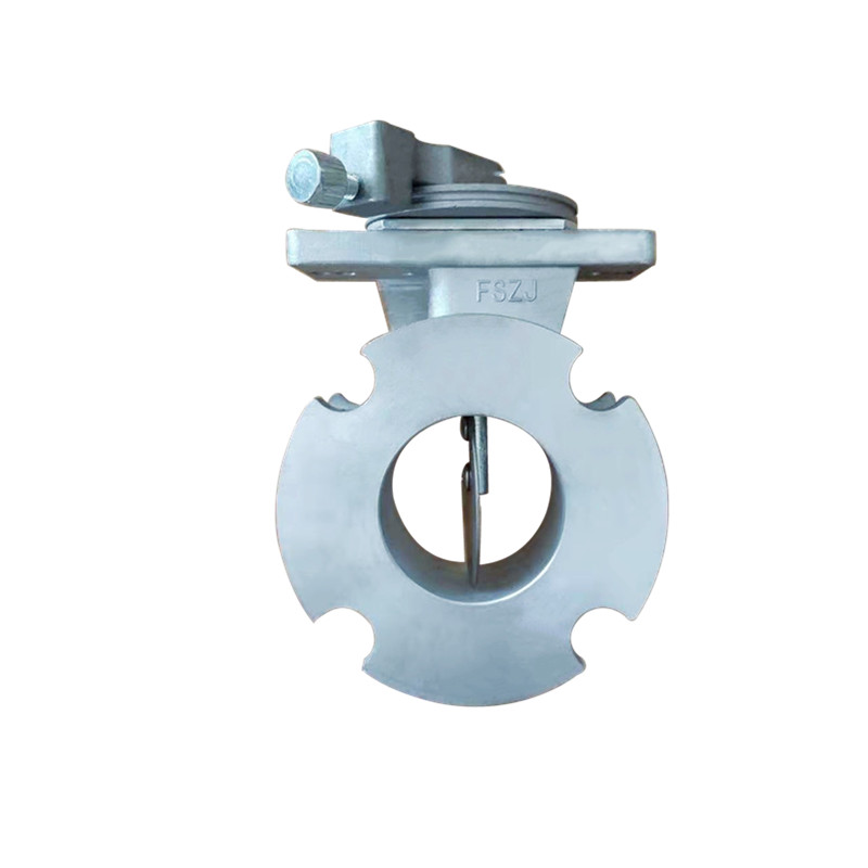 铝合金对夹式通风蝶阀带刻度盘固定螺丝风量调节手动定位窑炉风阀 1寸