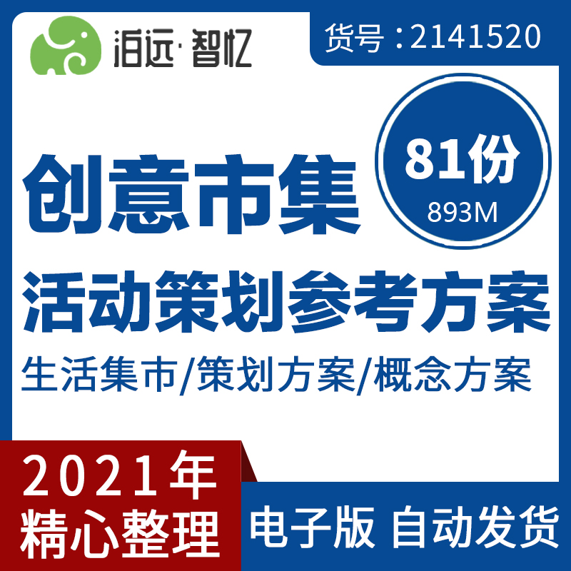 创意市集活动策划方案创意集市招商方案创意市集展活动提案模板