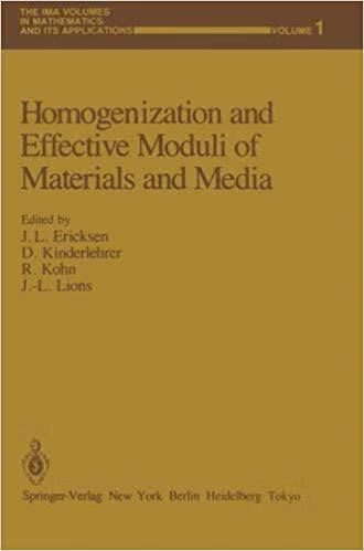 预订 homogenization and effective moduli of materials and media