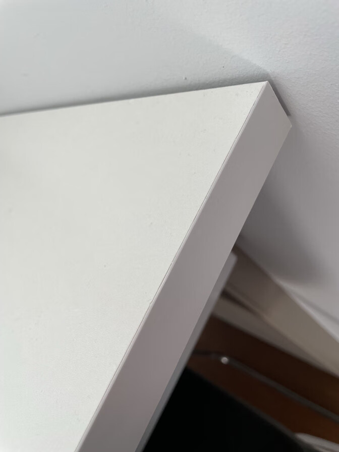 现代木板定制生态板橱柜板片免漆板整张实木桌面板衣柜分层隔 暖白色