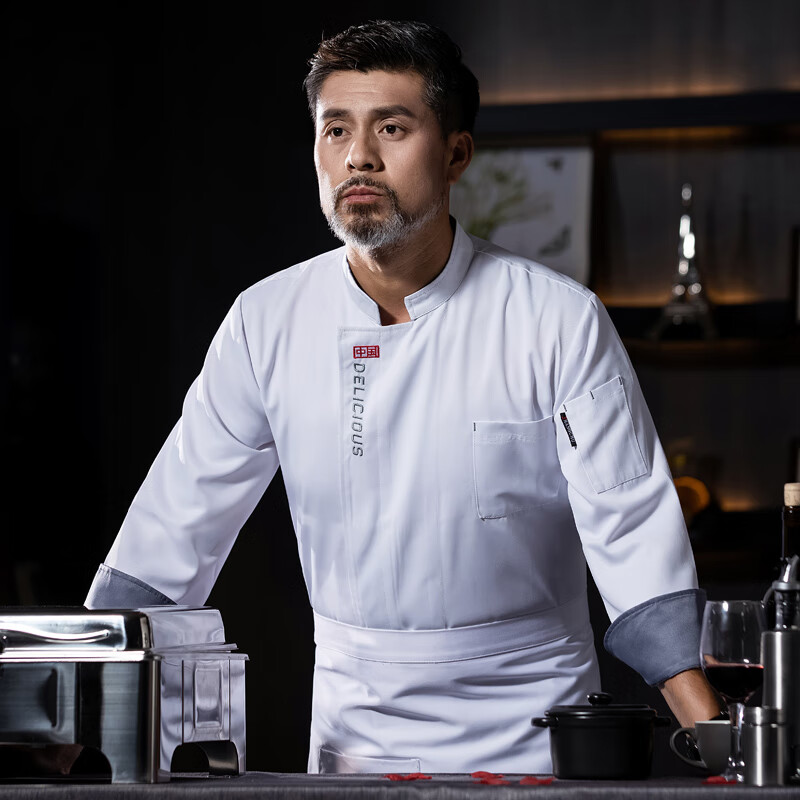 饭店餐饮食堂厨房厨师工衣套装男女火锅店中餐馆酒楼西餐厅快餐店厨衣