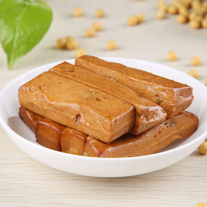 纳嘉新手磨豆干手撕豆干素肉麻辣香辣豆腐干500g四川阆中特产 手磨