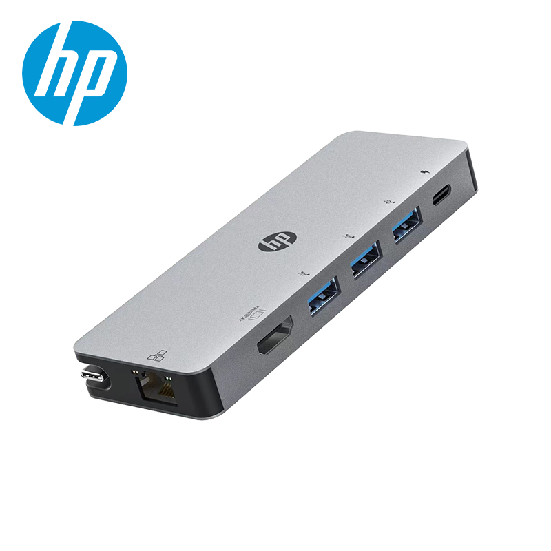 惠普(HP)Type-C扩展坞3.2分线器USB-C转接头六合一HDMI线通用电脑转换器惠普笔记本 139元