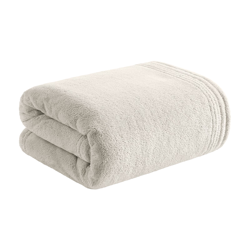 无印良品浴巾A类亲肤柔软吸水速干加厚不易掉毛男士女大浴巾浅棕色430g