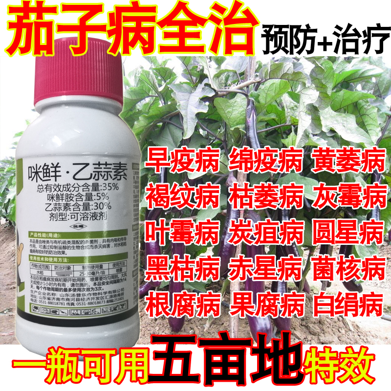 茄子病全治茄子杀菌剂疫病黄萎病炭疽病白粉病灰霉病叶霉病白绢病