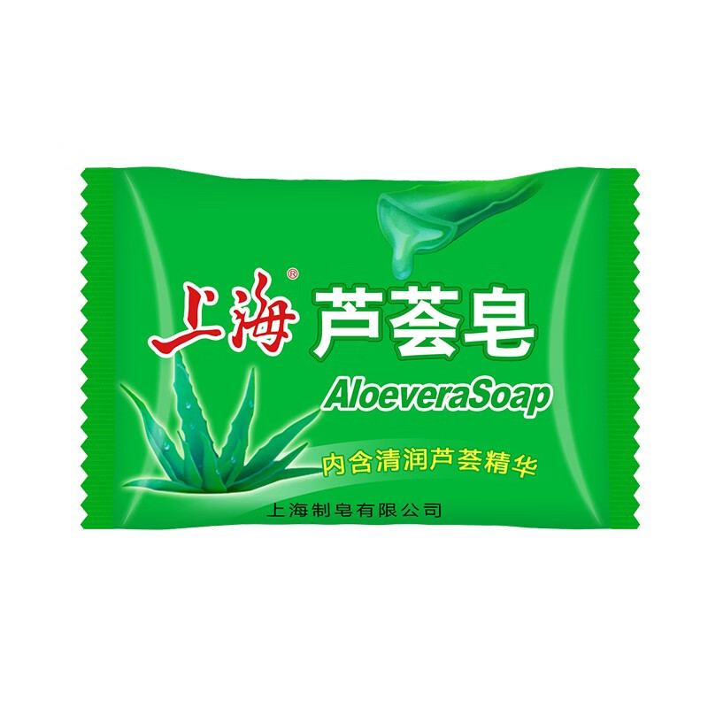 上海芦荟皂85g*8块保湿清洁沐浴香皂能洗头吗？