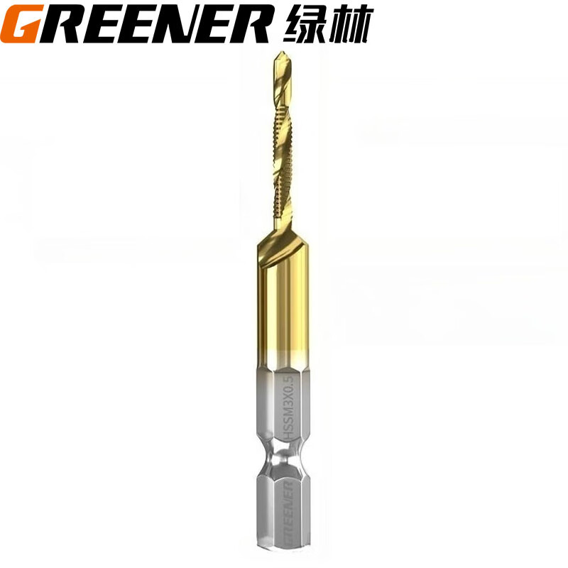 绿林(greener)绿林钻攻一体复合丝锥丝攻钻头机用螺旋不锈钢专用自攻