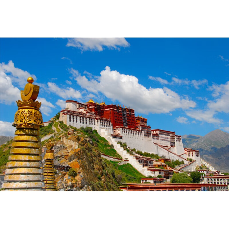 布达拉宫1000片木质拼图500片西藏风景世界画清明上河图 布达拉宫2号