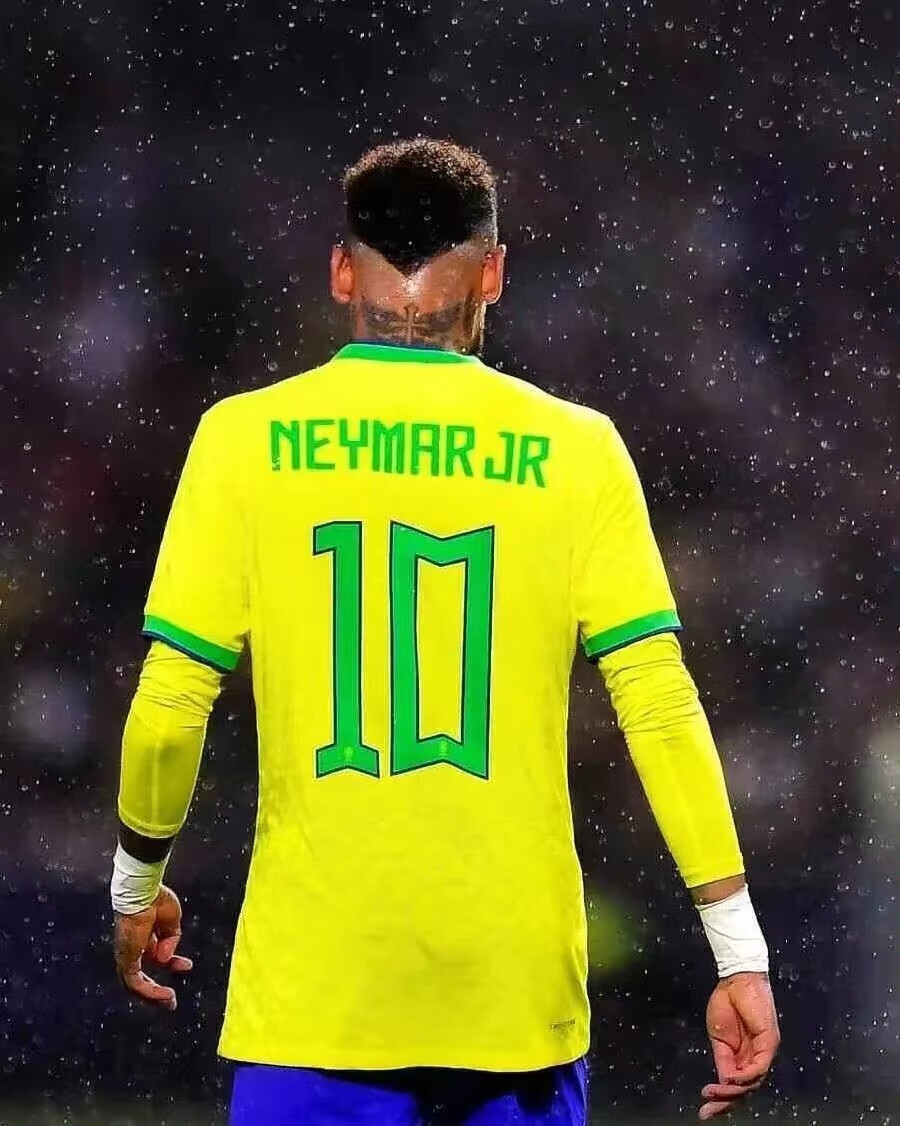 欧陆梵新款2023巴西国家队主场客场球员球迷版球衣10号内马尔足球服