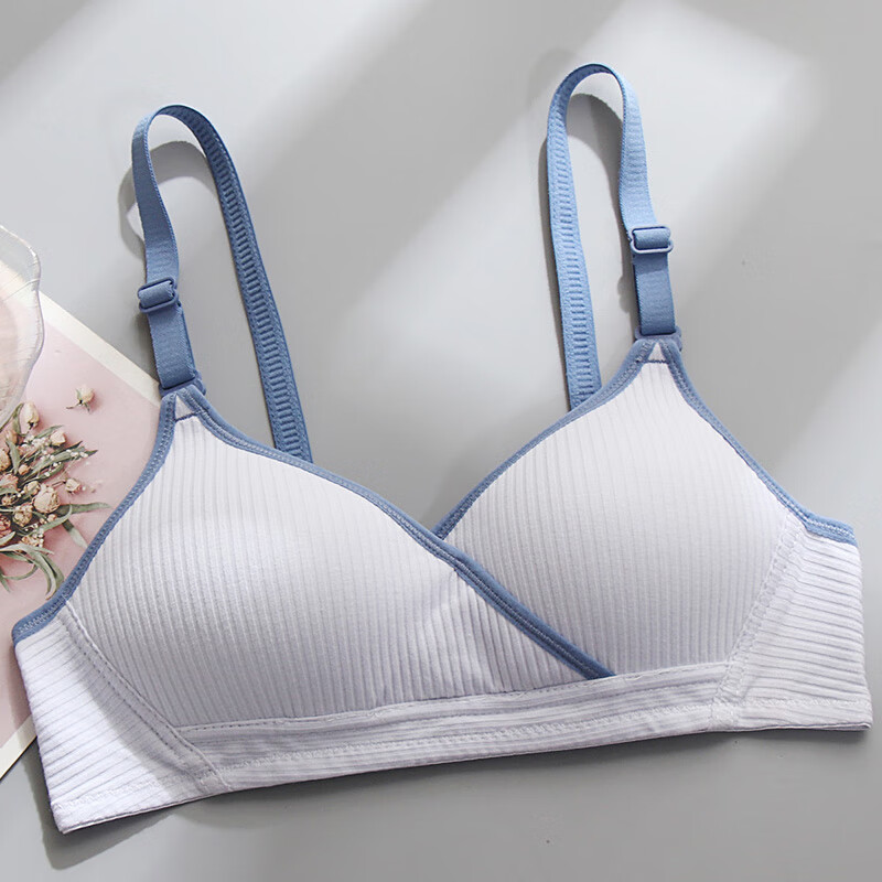 都市丽人(爱慕)少女内衣学生文胸罩薄款无钢圈发育期高中外扩光面聚拢