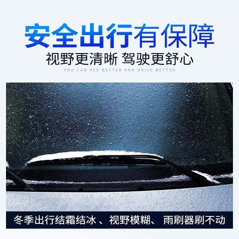 HELLOLEIBOO徕本防冻玻璃水汽车车用雨刮水液四季通用大桶零下40度强力去污 1瓶装/试用装 -25℃ 1.3L * 1瓶