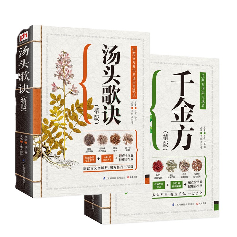 中国医学经典读物套装1（全2册）汤头歌诀+千金方