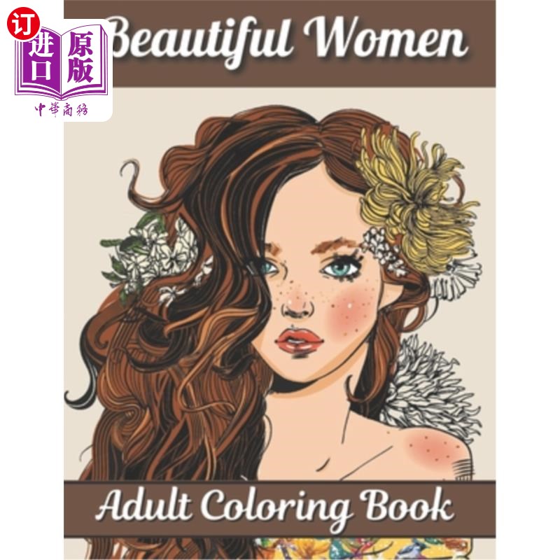 book: women coloring book for adults fe 美丽的女性成人彩绘书:为
