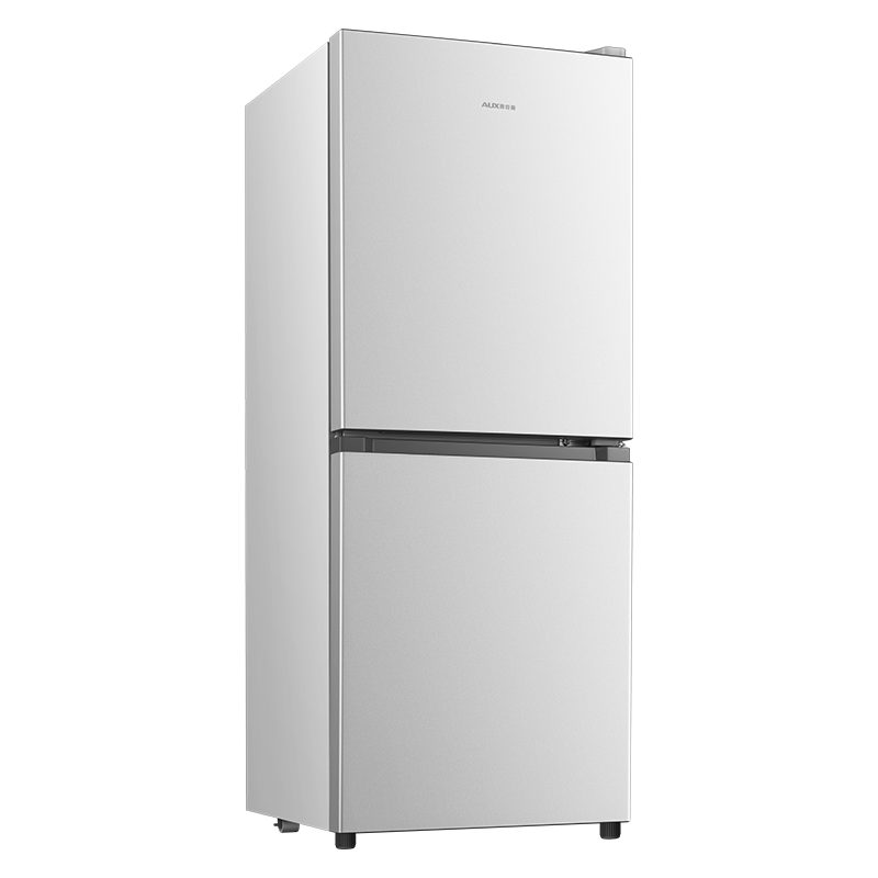 奥克斯（AUX） 125升 双门冰箱小型电冰箱 冷藏冷冻 迷你双开门冰箱家用租房宿舍节能低音保鲜 BCD-125P160L青春银