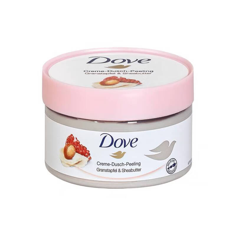 多芬（Dove）保税仓德版多芬Dove磨砂膏坚果红石榴冰淇淋身体 红石榴225ml*1