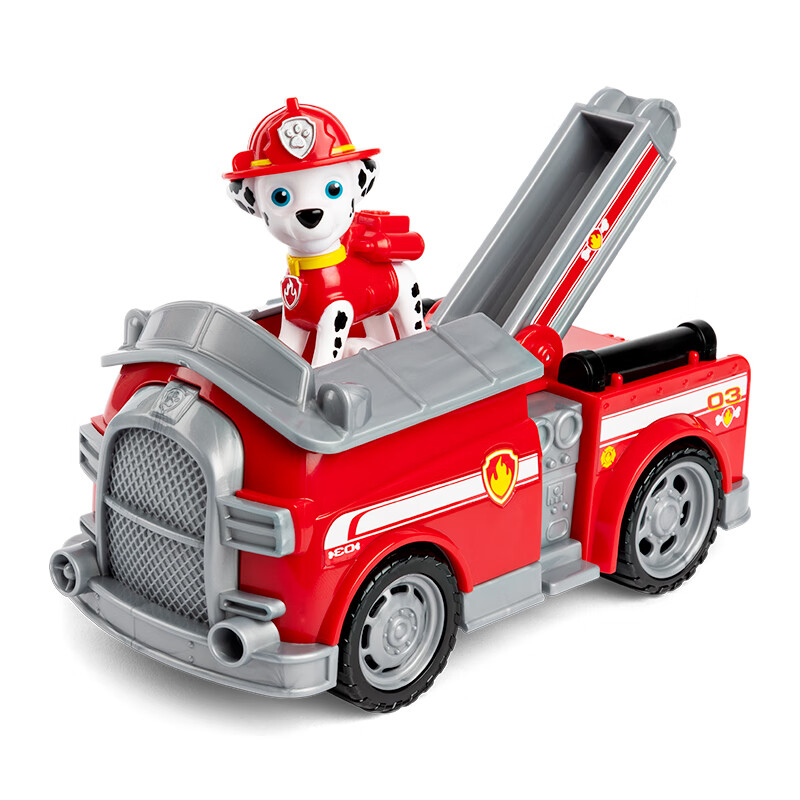汪汪队立大功（PAW PATROL）狗狗巡逻队儿童生日礼物男女孩玩具车大救援车系列-消防车+毛毛怎么样,好用不?