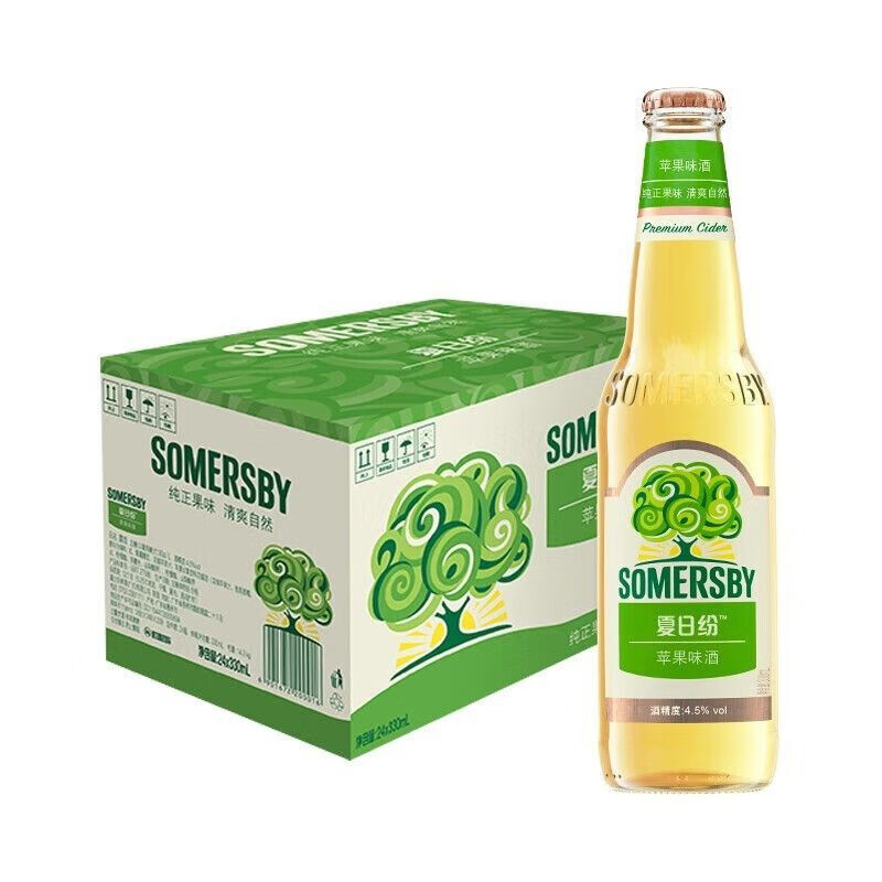 南部美人(nanbu bijin)夏日缤纷果酒苹果味果酒甜酒苹果味330ml*24瓶