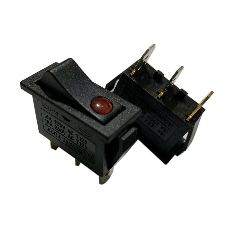 施韵令电锅开关配件单黑色眼多功能电热锅电饭锅电炒锅船型开关