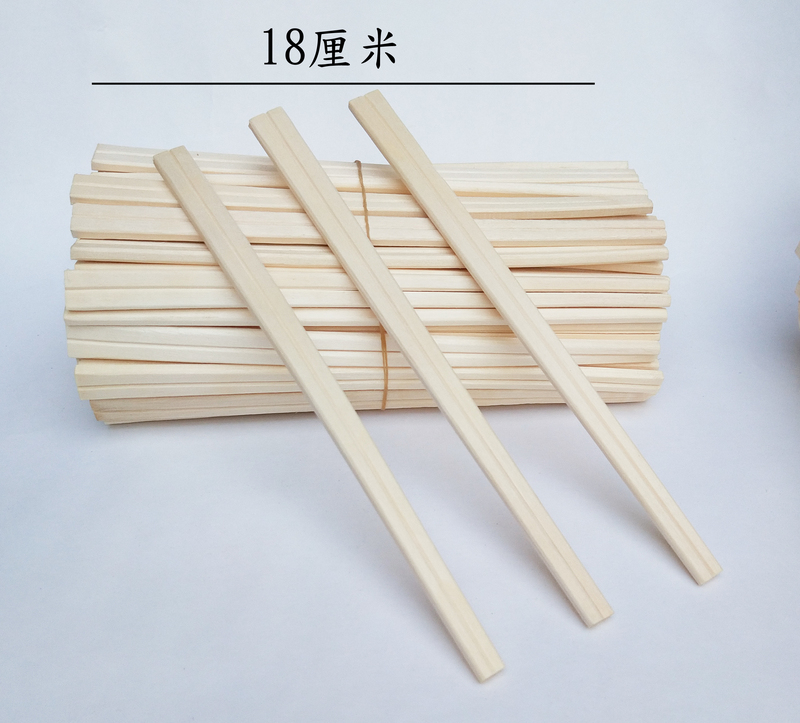 PJ一次性木质筷子小杨木筷方便筷子插秧农活工业调油漆饰品制作 好18厘米长筷子约1600双