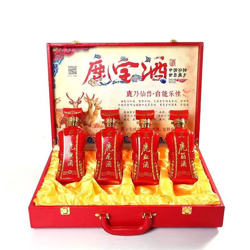 鹿小宝500ml*4瓶盒装42度优选鹿乡品牌 口感绵柔 鹿宝酒礼盒 42度 500