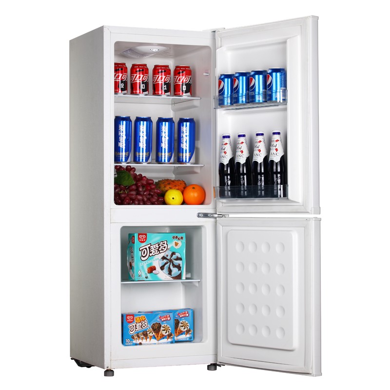 金帅（jinshuai）冰箱小型双门双开门家用小冰箱冷藏冷冻 BCD-152 海贝金